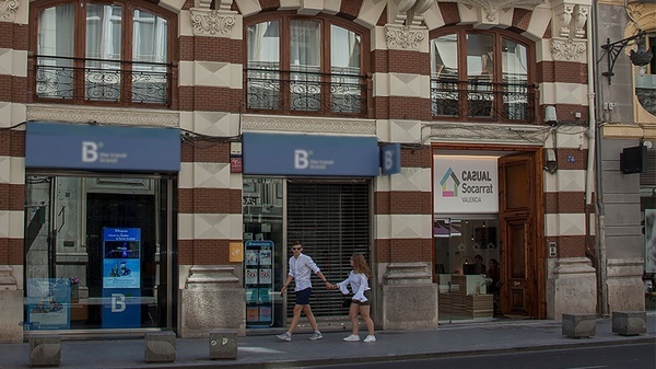Entrance to Casual Socarrat Valencia, hotel in La Paz street