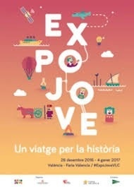 un cartel para una exposición de viajes en valencia .
