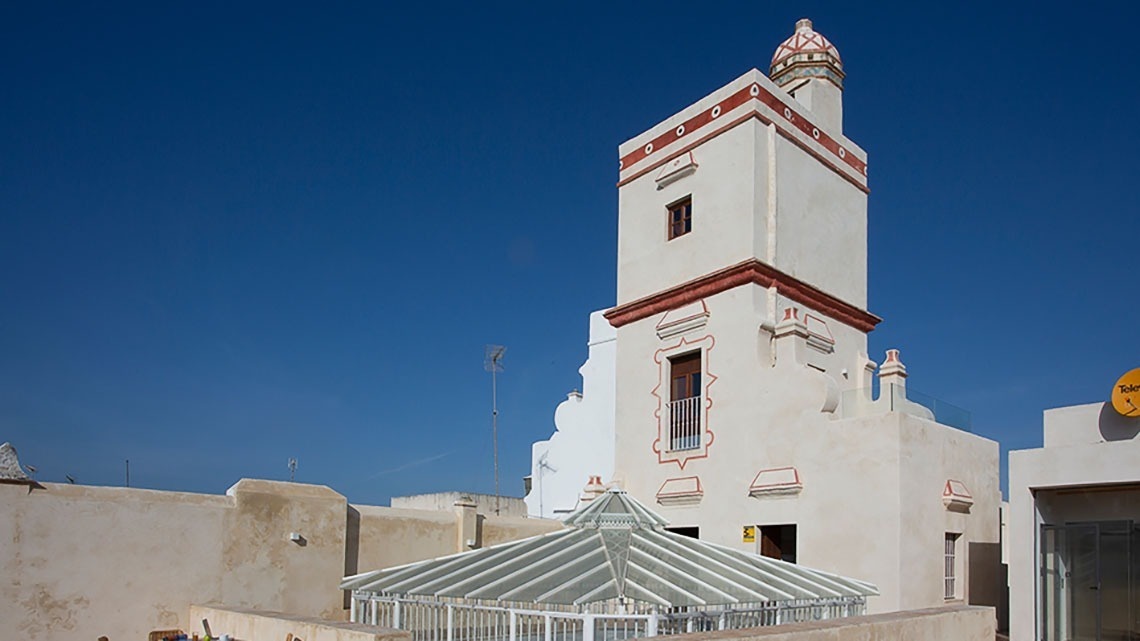 Vistas do telhado do hotel Casual com Duende Cádiz