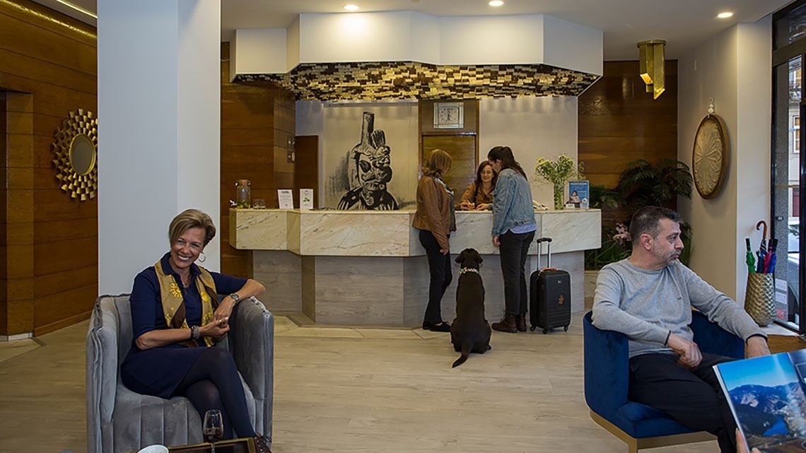 Recepción de Casual Inca Porto, hotel pet friendly en Oporto