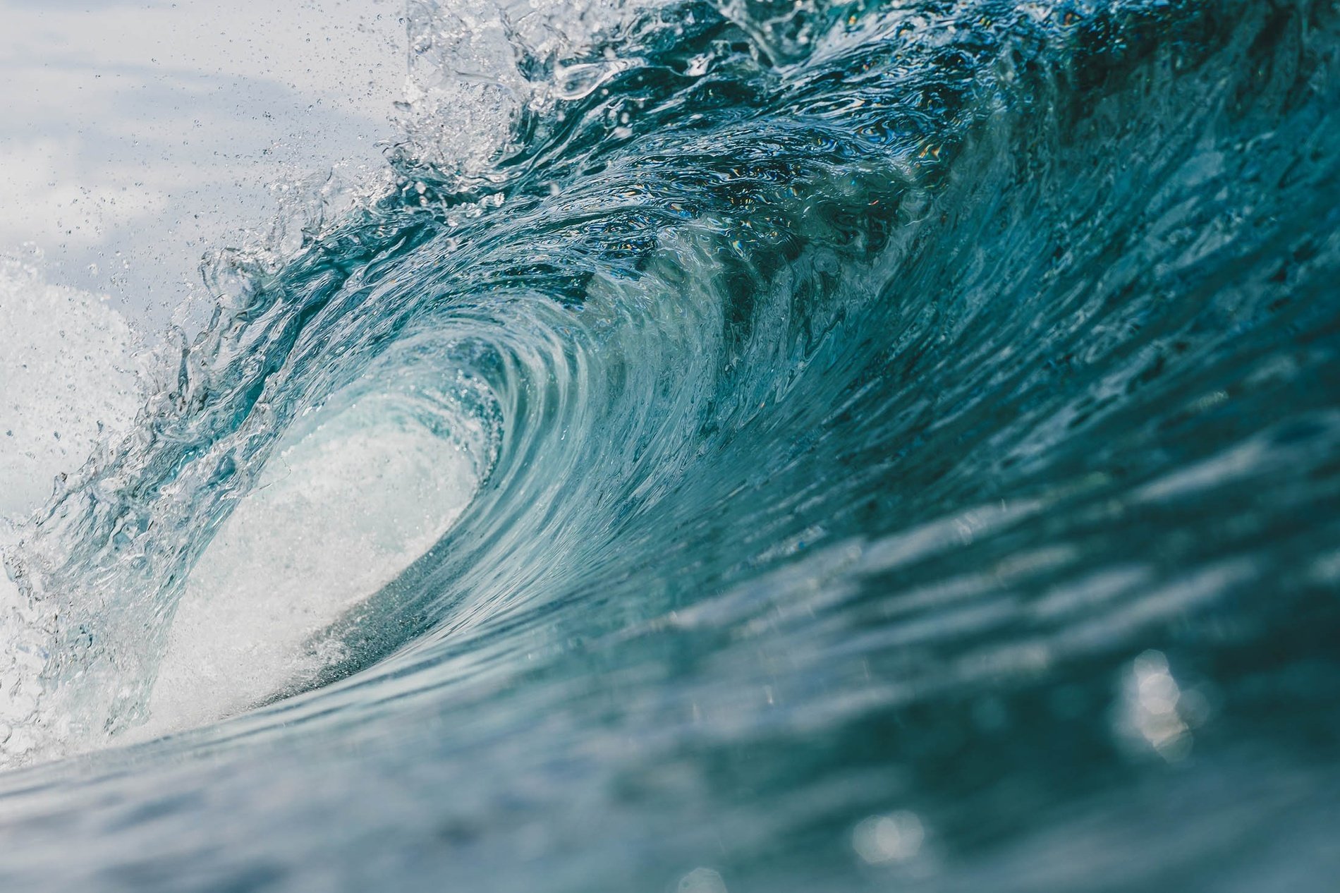 a close up of a wave in the ocean