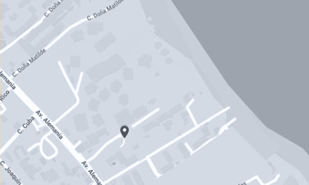 un mapa que muestra la playa granada y salobreña