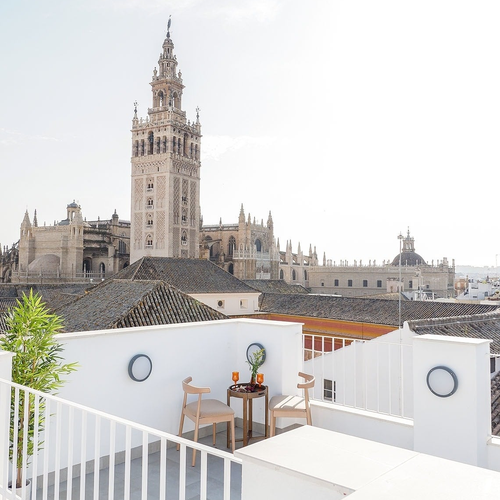 Terraza con vistas a la Giralda, Sevilla. U-Sense Sevilla Catedral