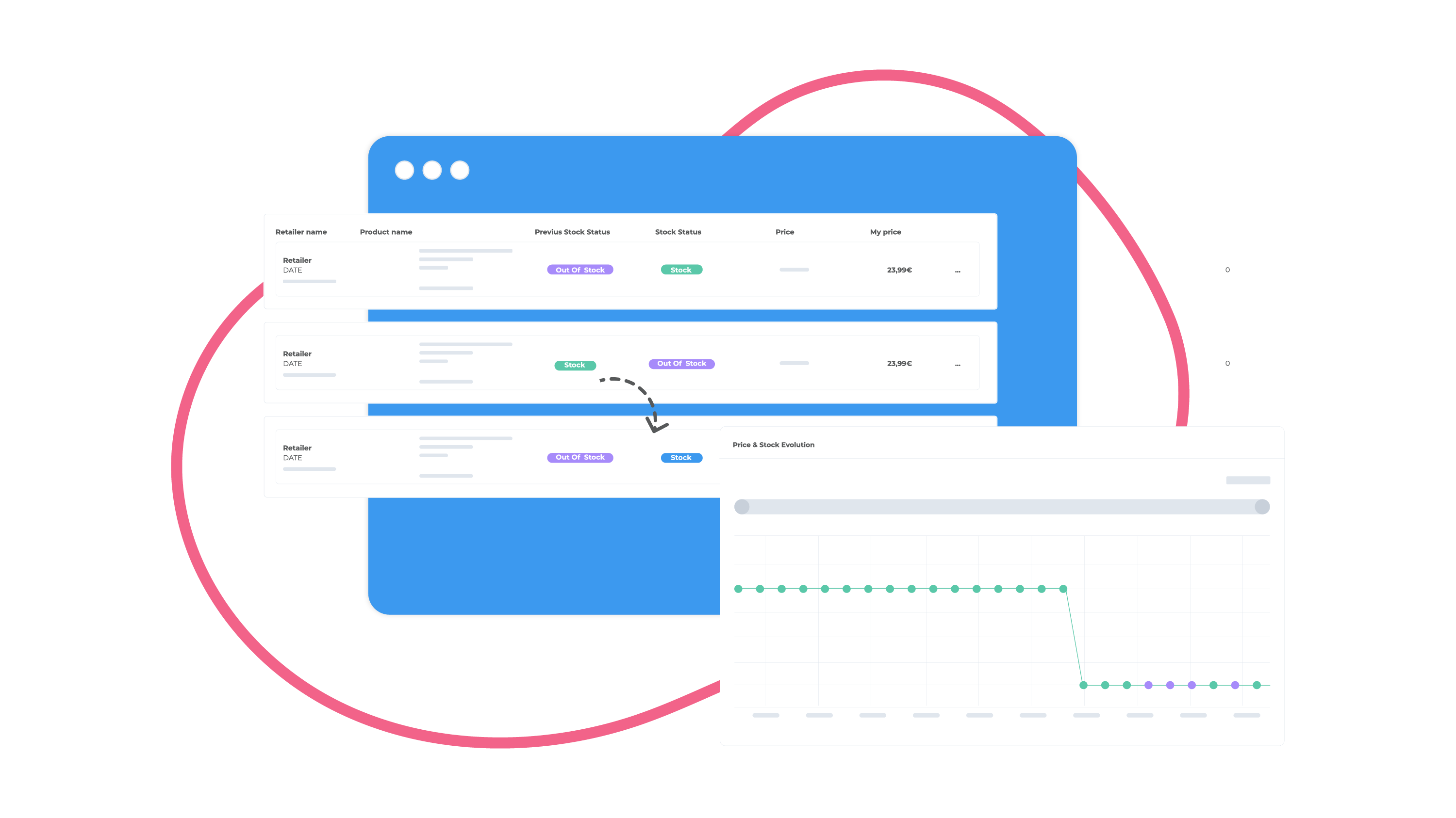 a blue icon of a group of people on a black background