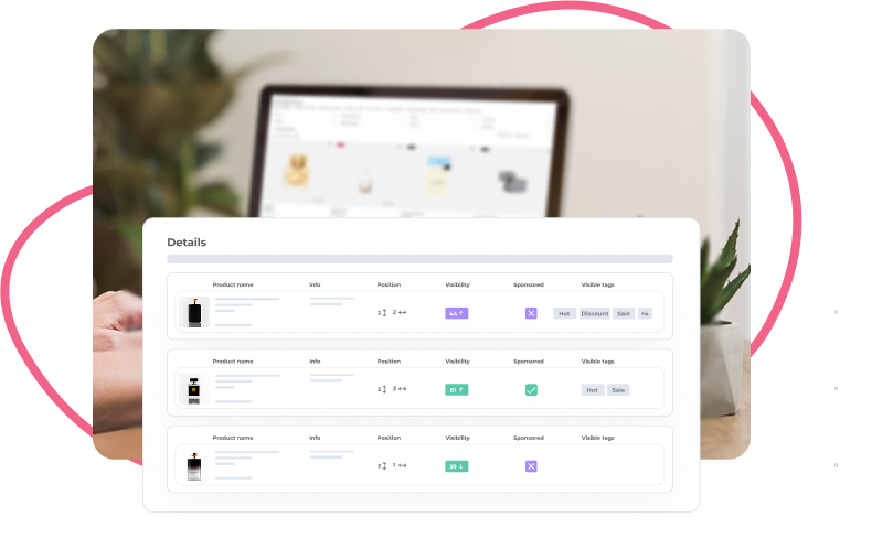 a person is looking at a computer screen that says details