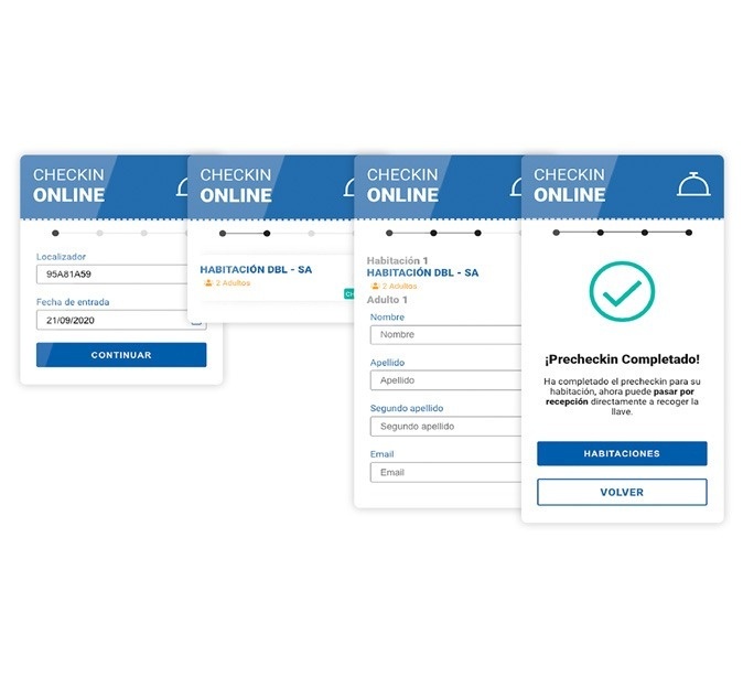una captura de pantalla de un sitio web que dice chequeo en línea