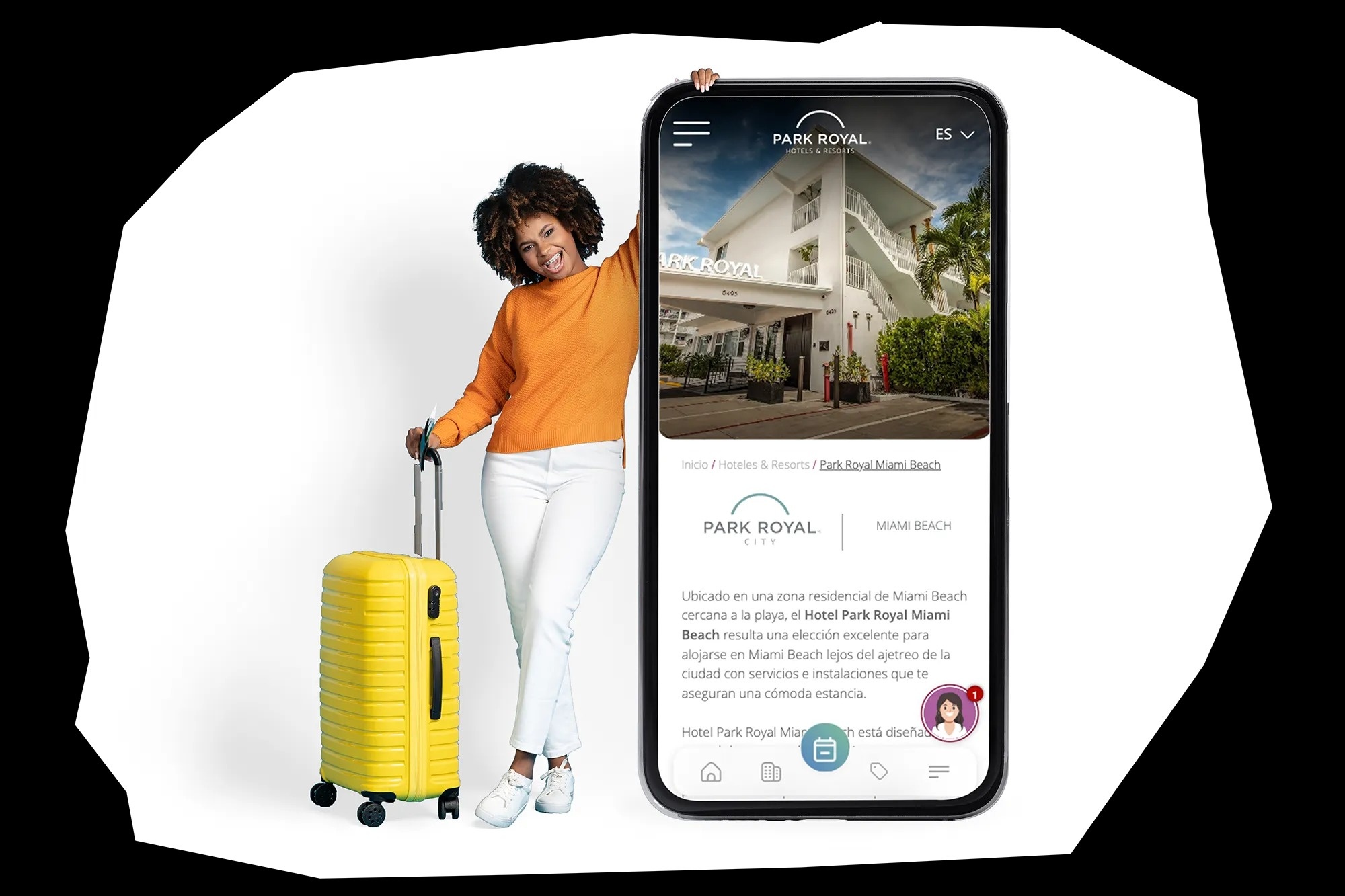 una persona presiona un botón en una pantalla que muestra una lista de verificación