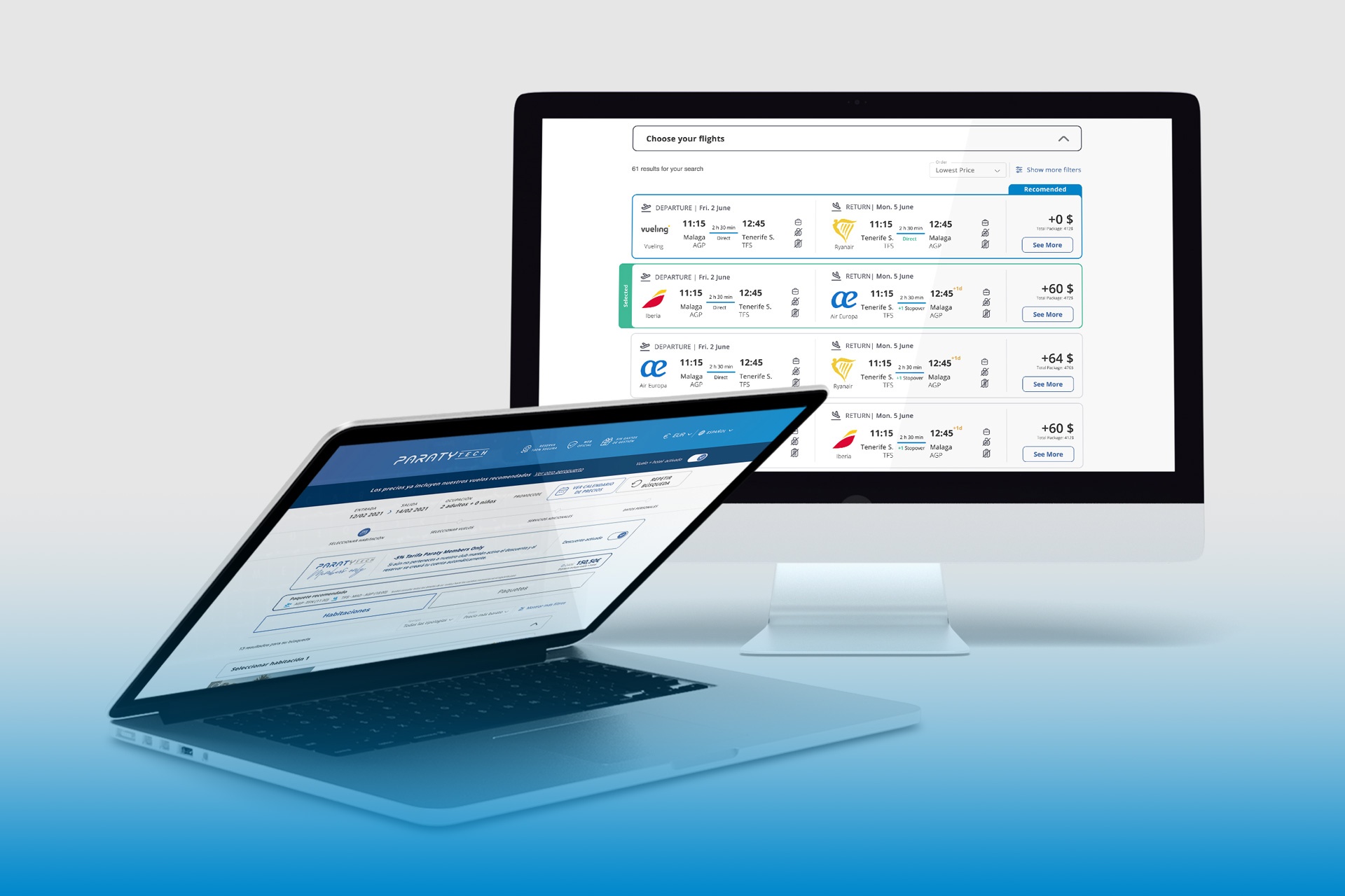 a laptop is open to a priceseeker dashboard