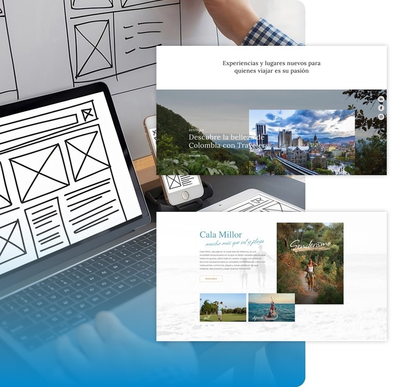 tres flechas amarillas apuntan hacia arriba sobre un fondo azul