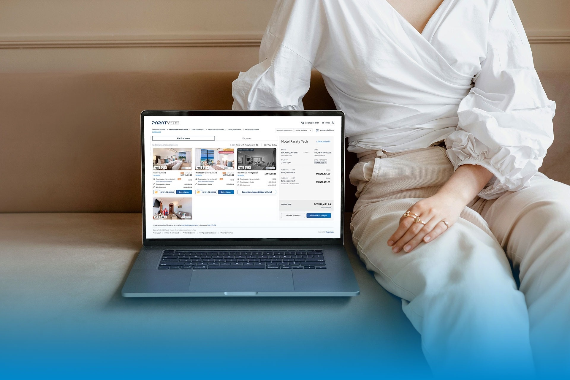 una computadora portátil está abierta a una página web de priceseeker