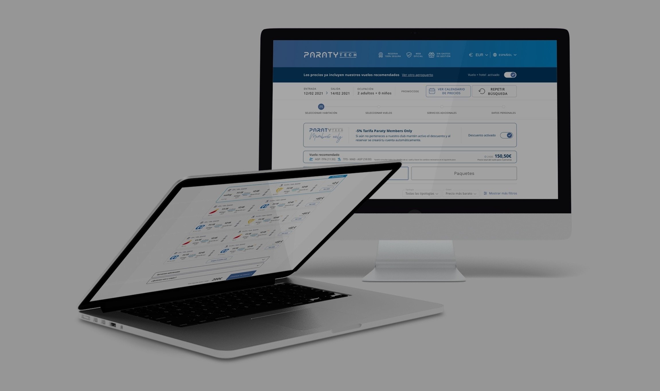 um laptop com a tela aberta para a página priceseeker
