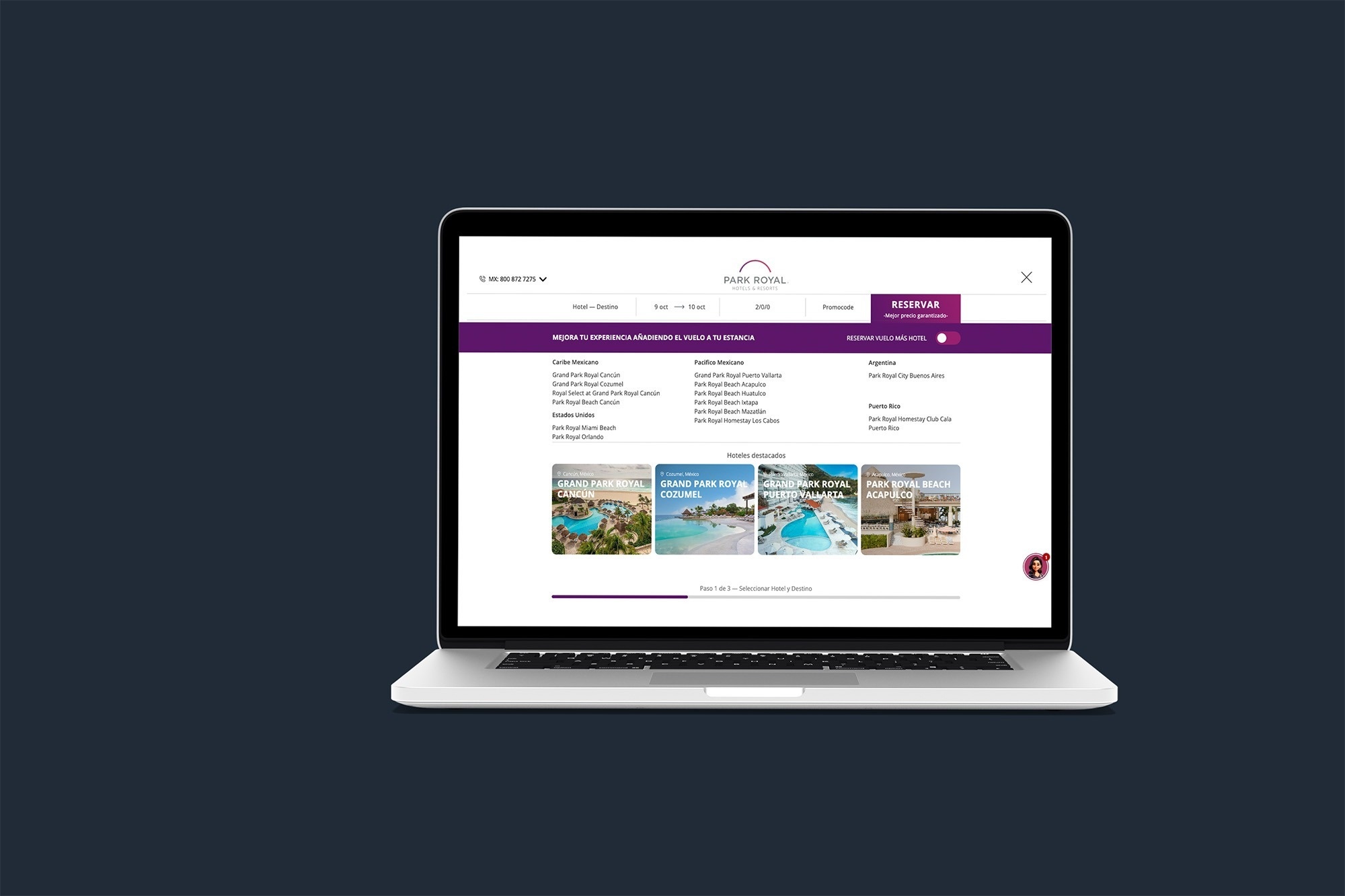 una computadora portátil está abierta a una página web de priceseeker