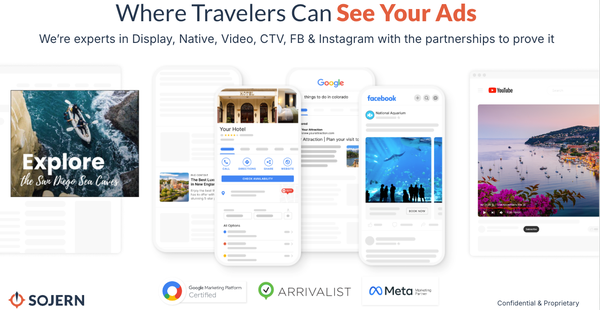 dos computadoras portátiles están sobre una mesa y una de ellas muestra una habitación estándar sin terraza