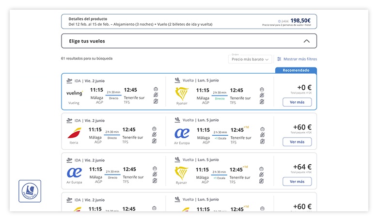una computadora portátil está abierta y muestra un calendario de precios