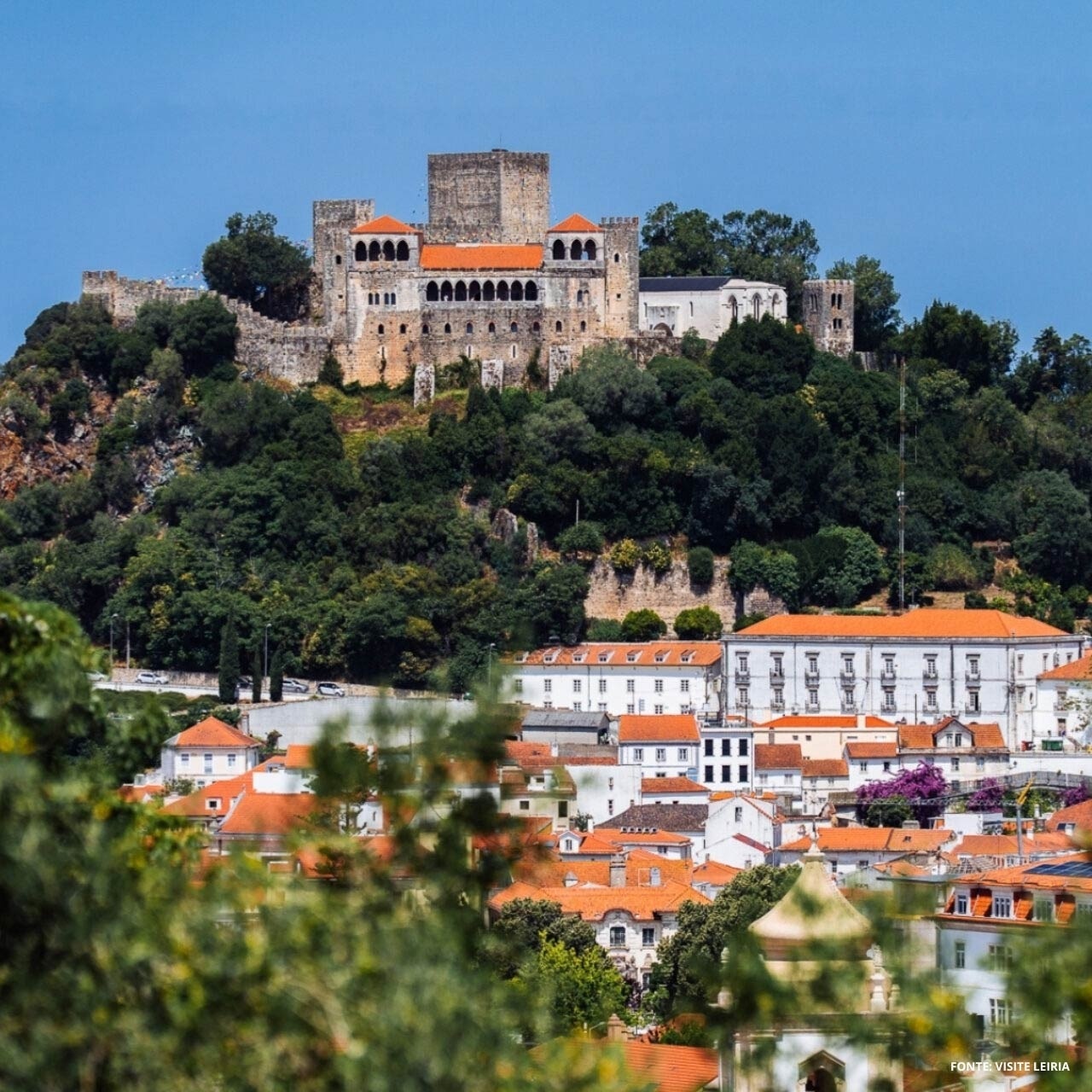 Castelo histórico com vista para Vale d'Azenha, perfeito para uma estadia de luxo.