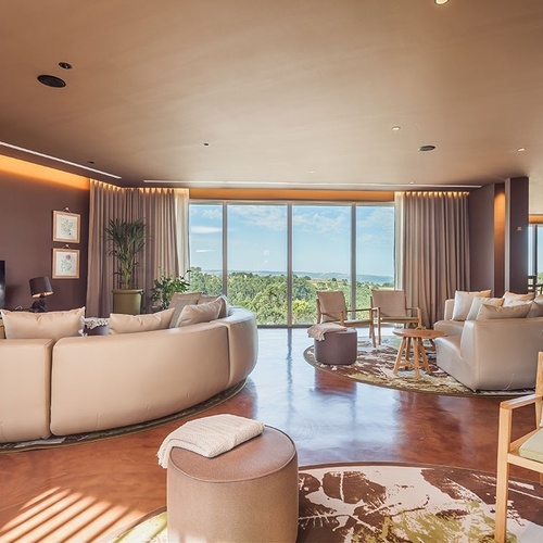 Sala de estar luxuosa no Vale d Azenha com vista panorâmica