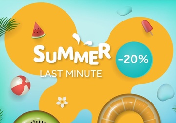 Last minute summer offer -20%!