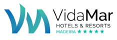 um logotipo para vidamar hotéis e resorts em madeira