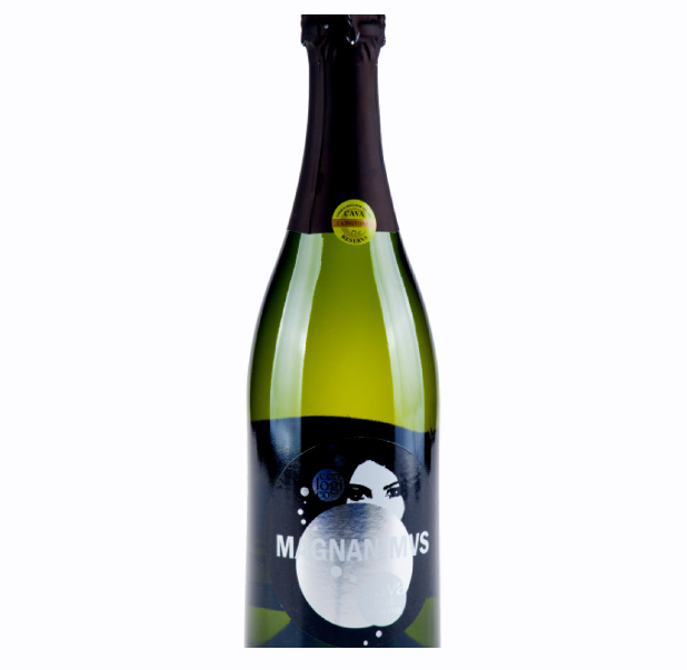 Magnan Mus Reserva cava bottle at Apartamentos Vilafames Antic Palau.