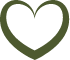 un corazón verde sobre un fondo blanco .