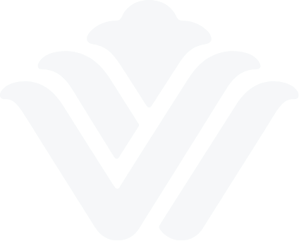 un logotipo azul con la letra w en el medio