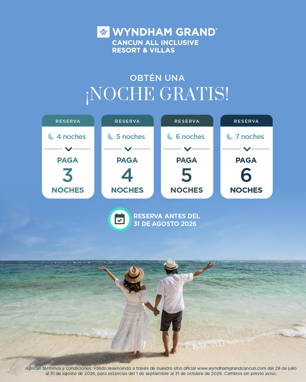 Free nights at Wyndham Grand Cancun Resort & Villas