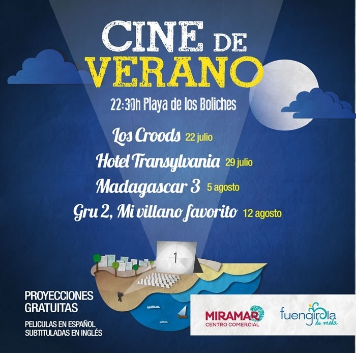 Open air cinema in Fuengirola
