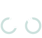 a white bicycle icon on a black background .