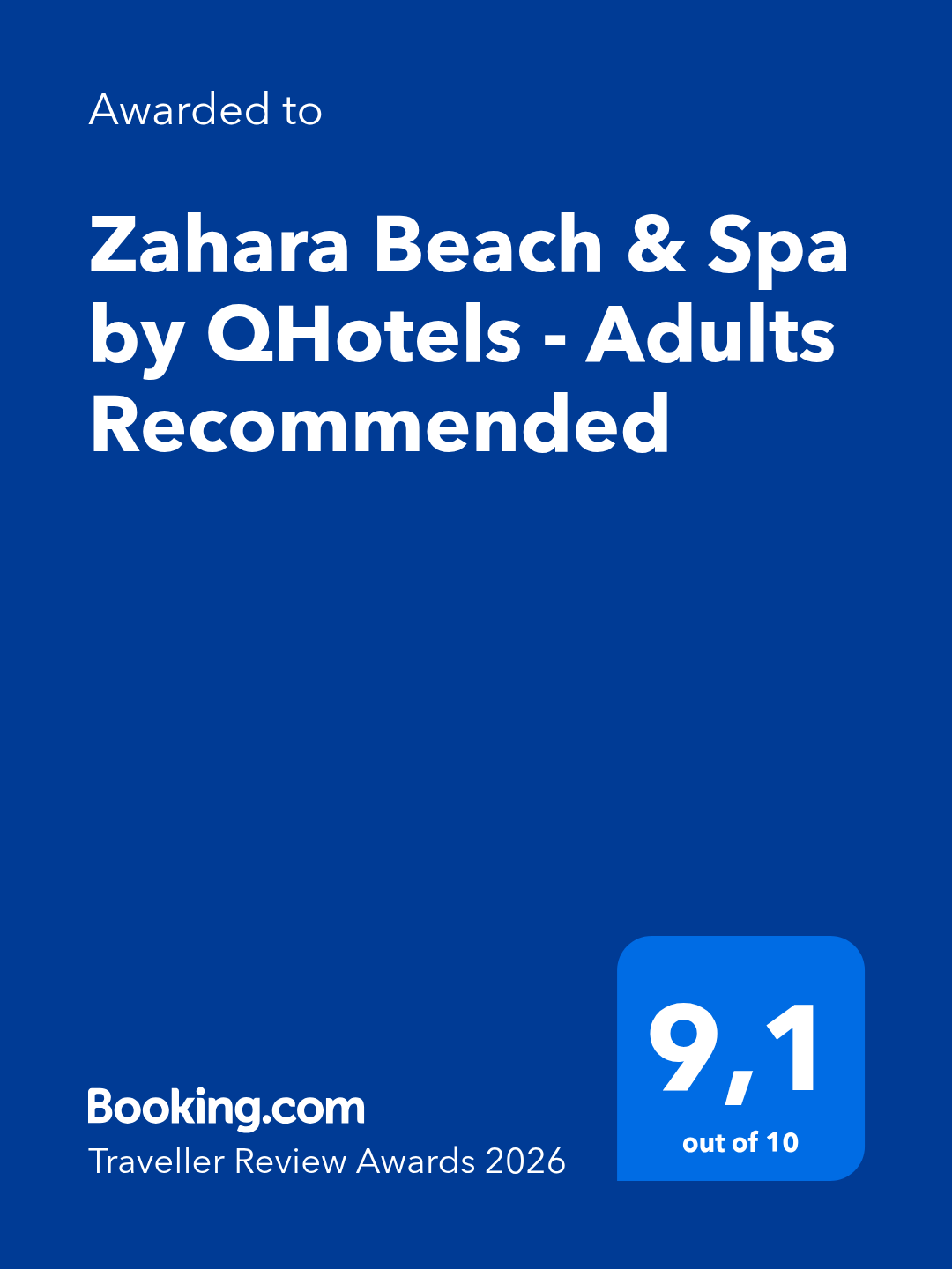 Qhotels: Zahara Beach & SPA recomendado, con puntuación 8.9.