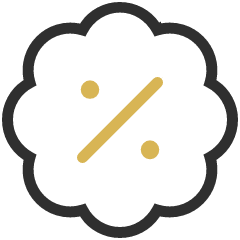 Icono de descuento NEXTA: Corporativa para ofertas de hotel